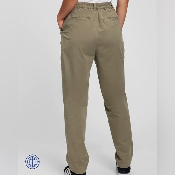 Mineral BLUE - New High Rise Pleated Khakis with Washwell Size 2 - Picture 2 of 4